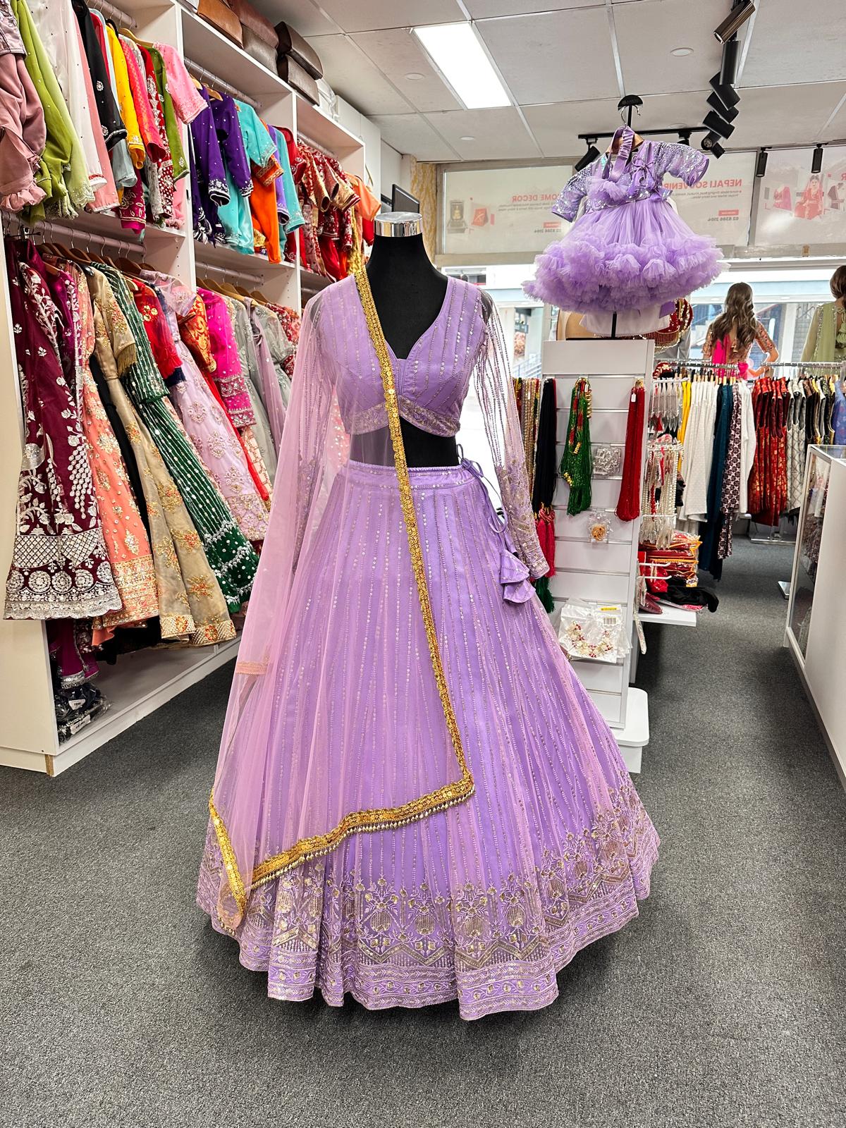 Lehenga Choli Levander
